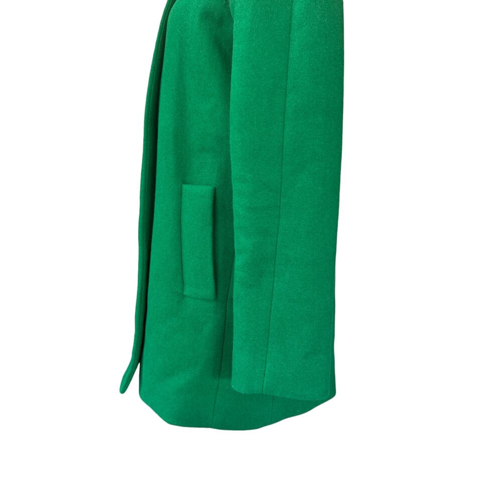 J. Crew Wool Blend City Coat Emerald Green Size 0 Style‎ F5325 - Picture 7 of 13